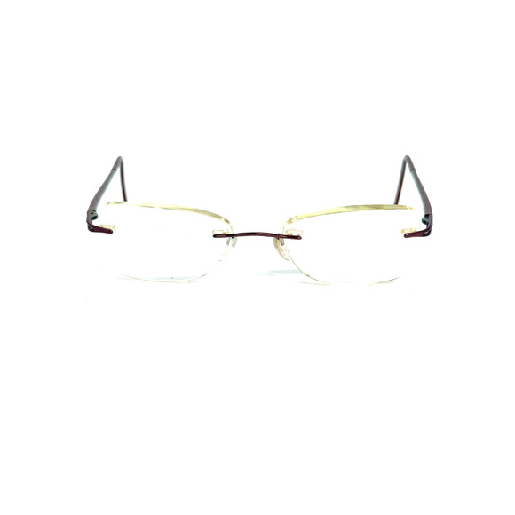 Silhouette Brown Green Eyeglasses Frame 47-20-135 Austria Eyewear H16101
